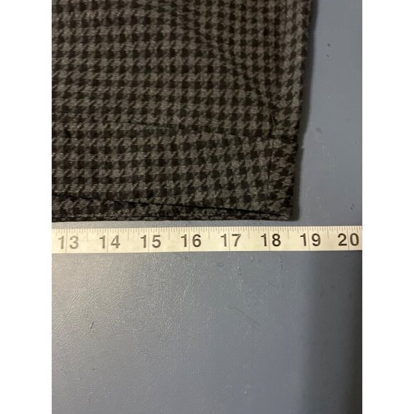 Talbots Womens Black/Gray Houndstooth Chatham Ankle Pants Size 16 Stretch - Picture 4 of 13